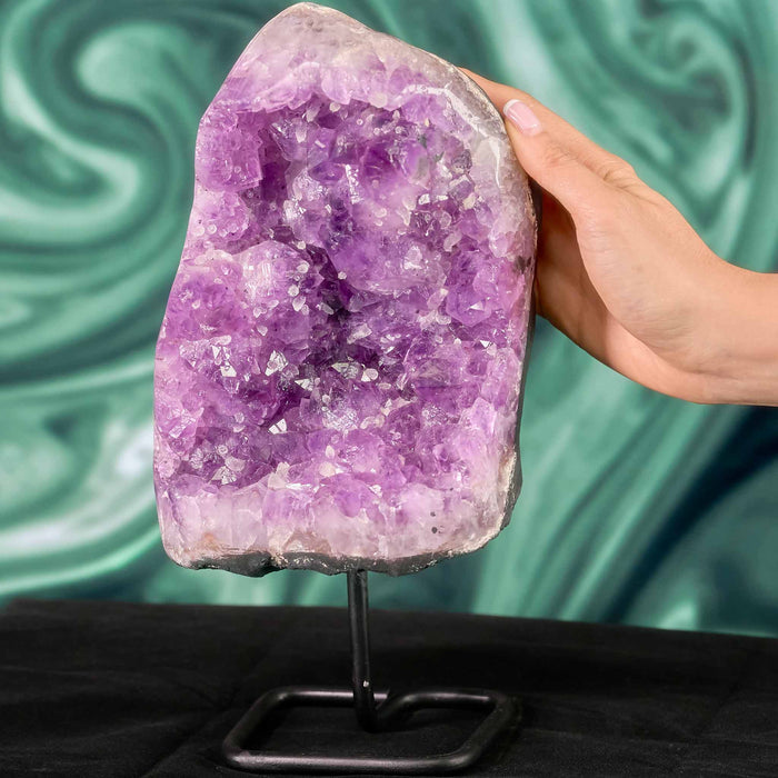 Amethyst Cave On Stand 20cm