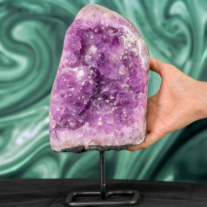 Amethyst Cave On Stand 20cm