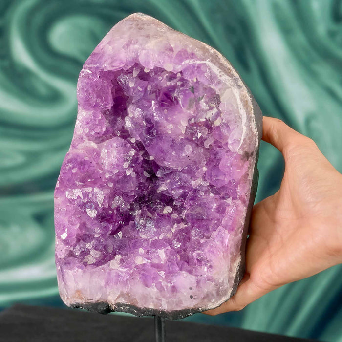 Amethyst Cave On Stand 20cm