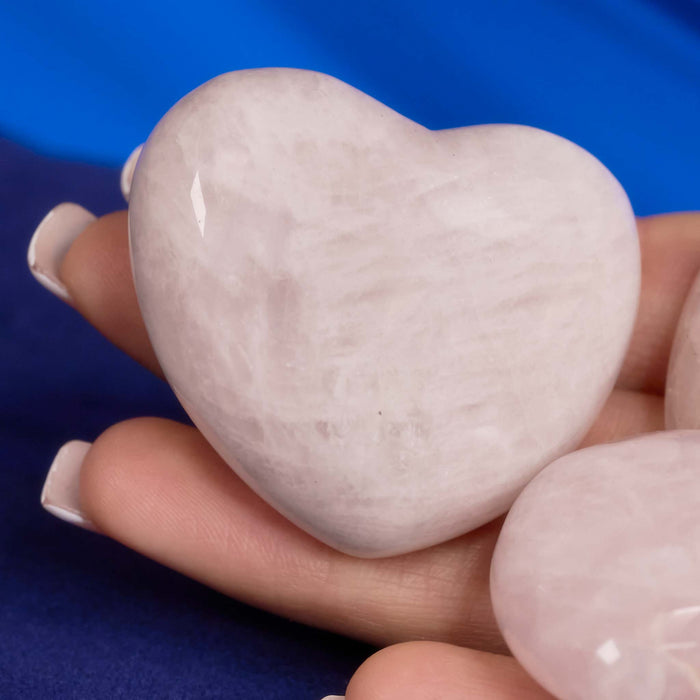 Pink Quartz Love Heart 3.5cm