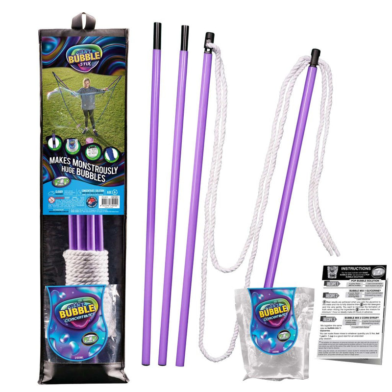 Giant Bubble Stix Contents