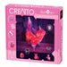 CREATTO toy packaging with a pink and purple cat figure inside, on a white background.