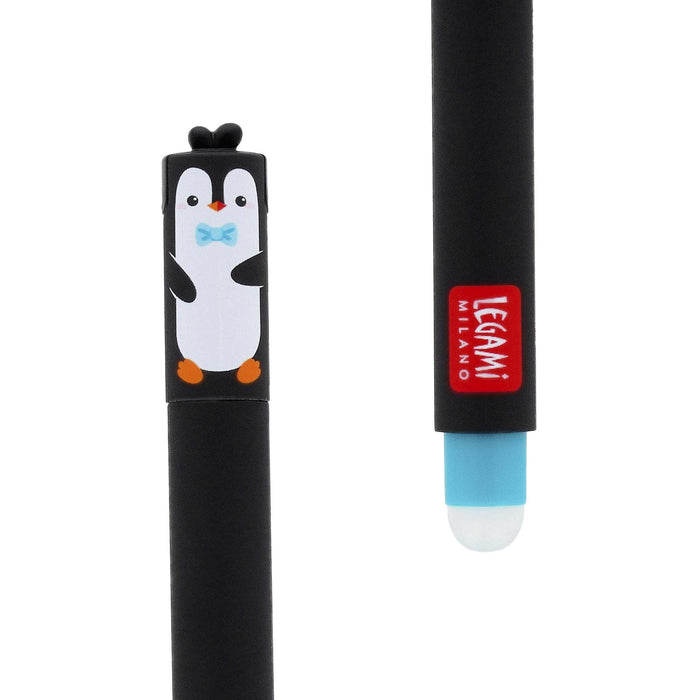 Erasable Gel Pen Penguin Turquoise