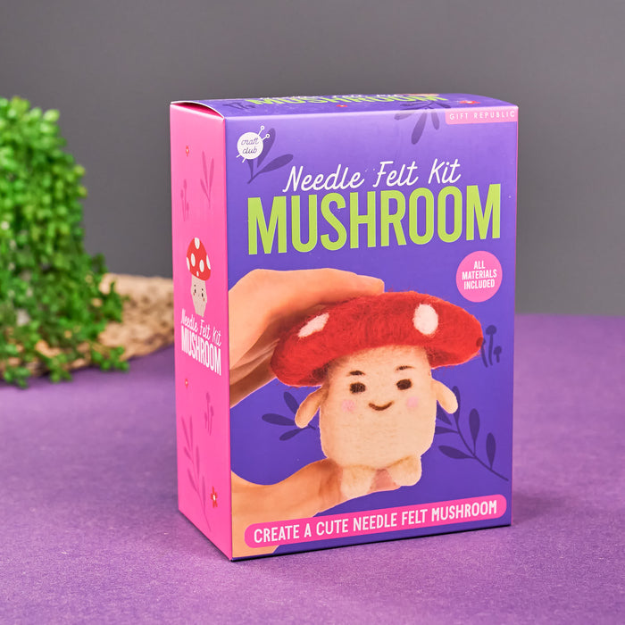Mushroom Needle Felting Kit