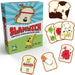 Slamwich game box with cartoon characters and game pieces on a white background