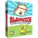 Board game box for 'Slamwich' with cartoon character design on a white background