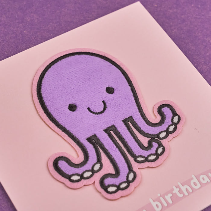 Moji Violet Octopus Card
