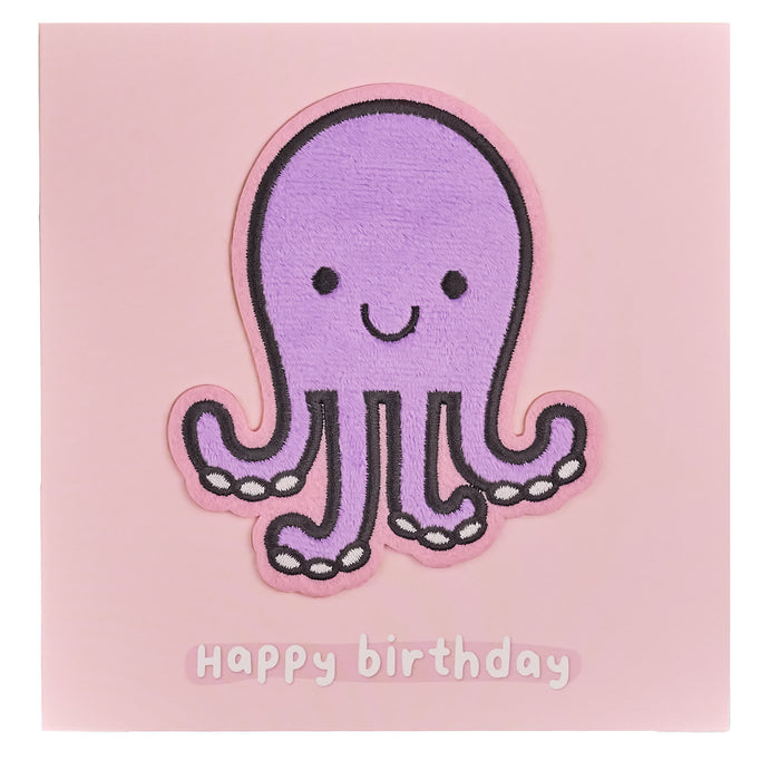 Moji Violet Octopus Card