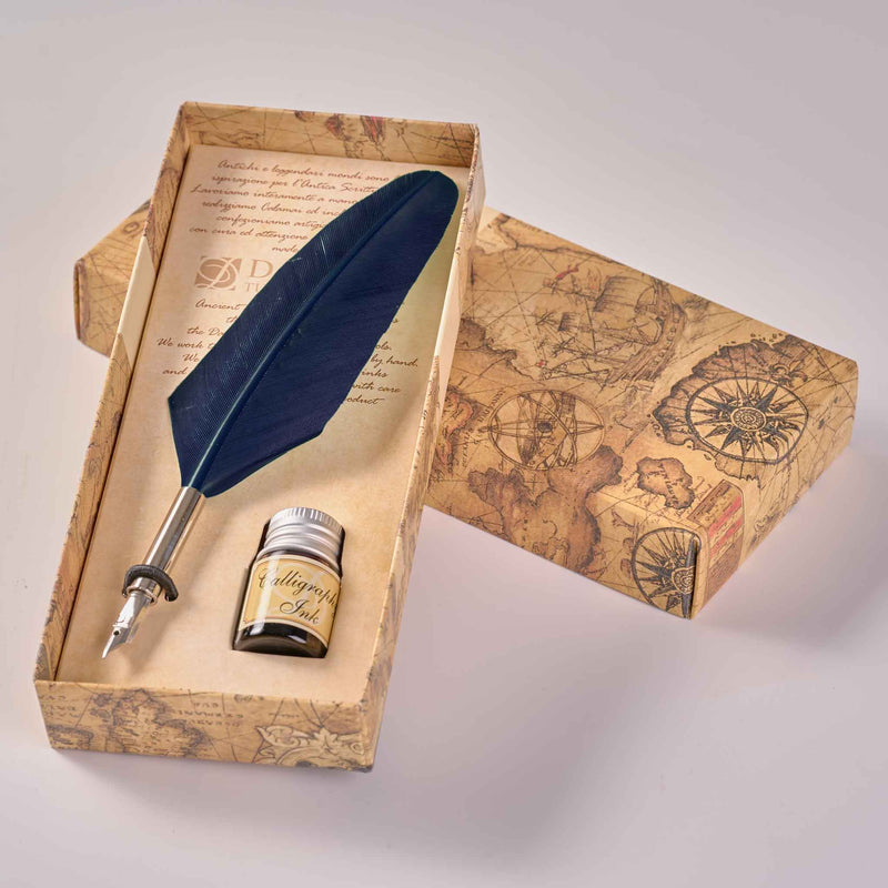 Small Feather Pen Navy