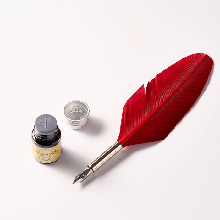 Small Feather Pen Green