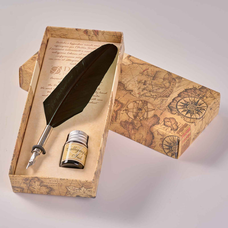 Small Feather Pen Green