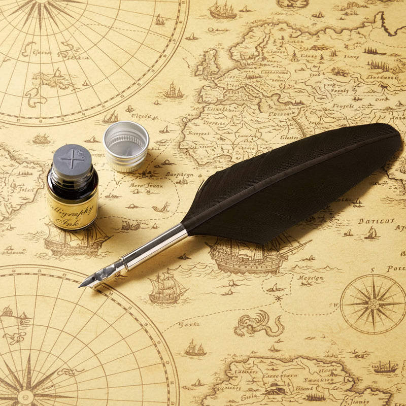 Small Feather Pen Sepia