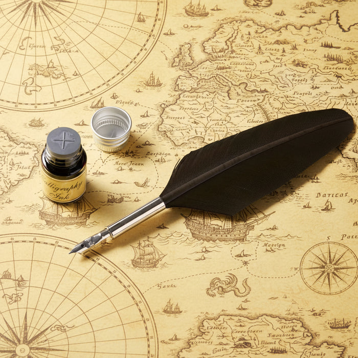 Small Feather Pen Sepia