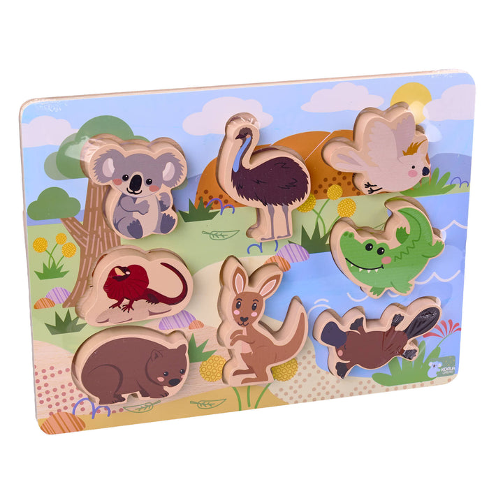 Aus Animals Wood Chunky Puzzle