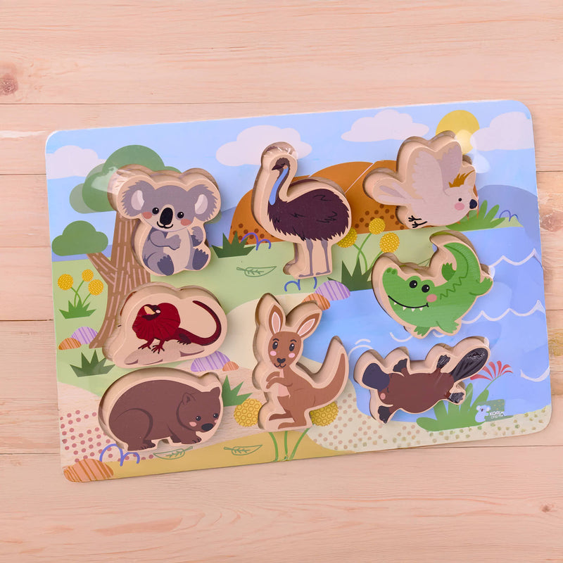 Aus Animals Wood Chunky Puzzle