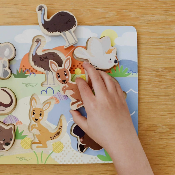 Aus Animals Wood Chunky Puzzle