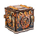 Ugears Iqube Dark logic game  Wooden puzzle box with intricate design and visible gears on a white background