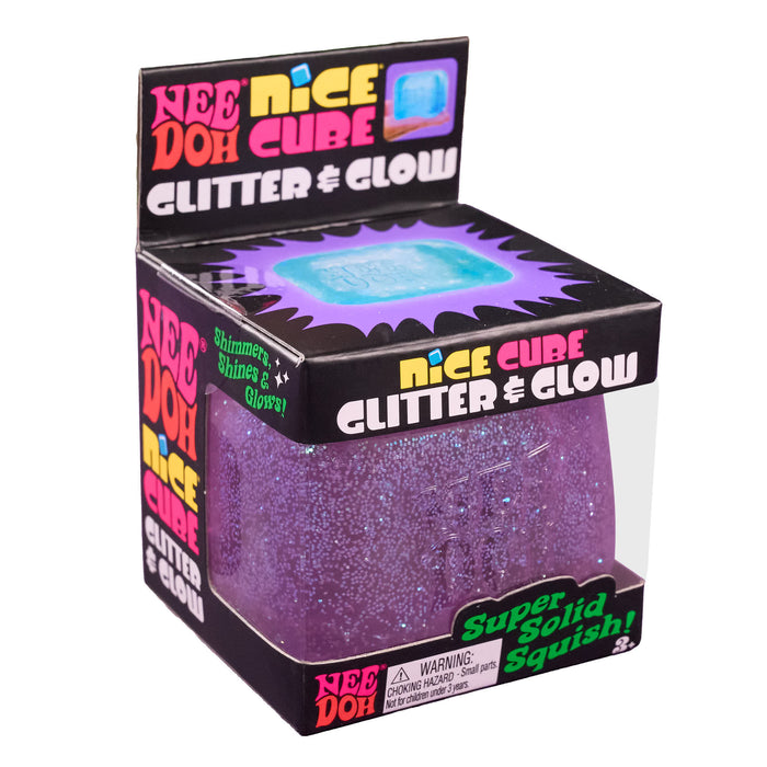 Nee Doh Nice Cube Glitter Glow