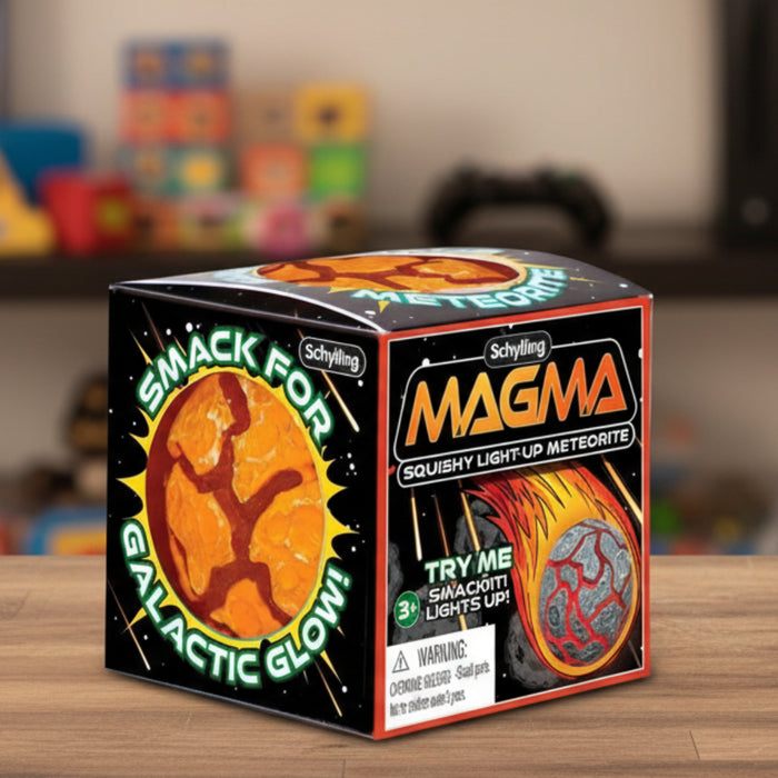 Box of Schylling Magma squishy light-up meteorite toy