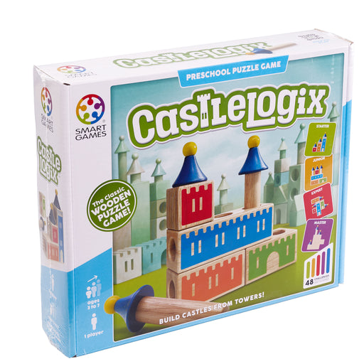 Box of Castlelogix preschool puzzle game by Smart Games