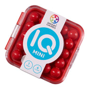Smart Games IQ Mini packaging with red balls on a white background