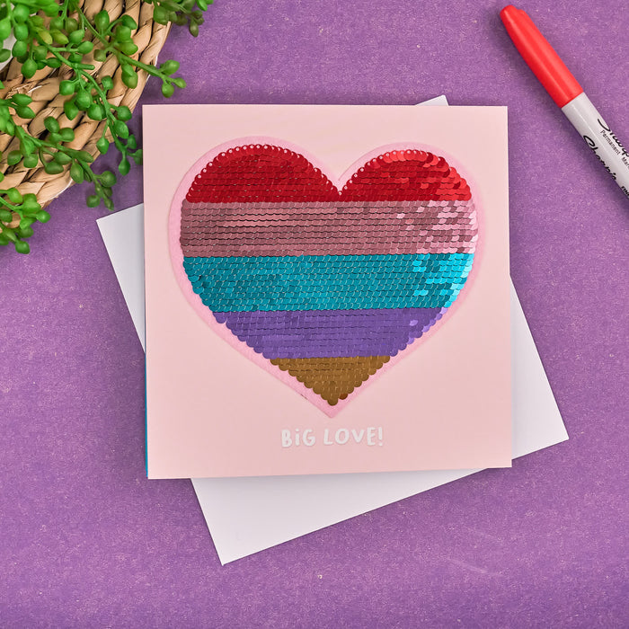 Shine Heart Card