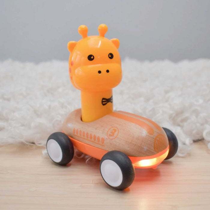 Wooden Giraffe Press Go Racing Car