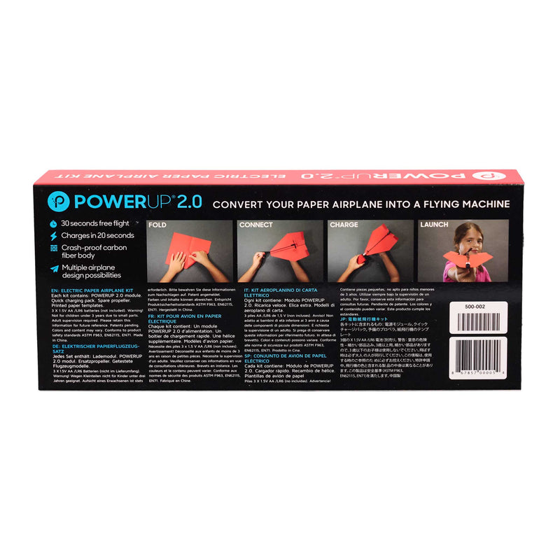 Powerup 2.0 Electric Paper Airplane RED Conversion Kit