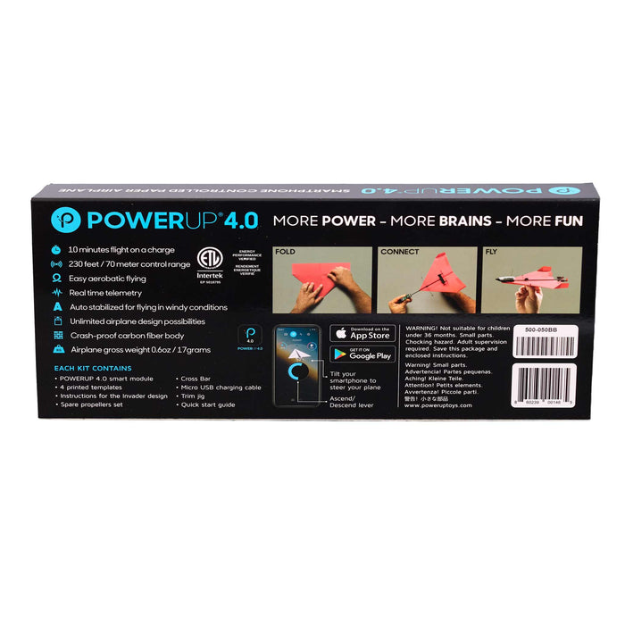 PowerUp 4.0 Red Electric Paper Airplane Conversion Kit