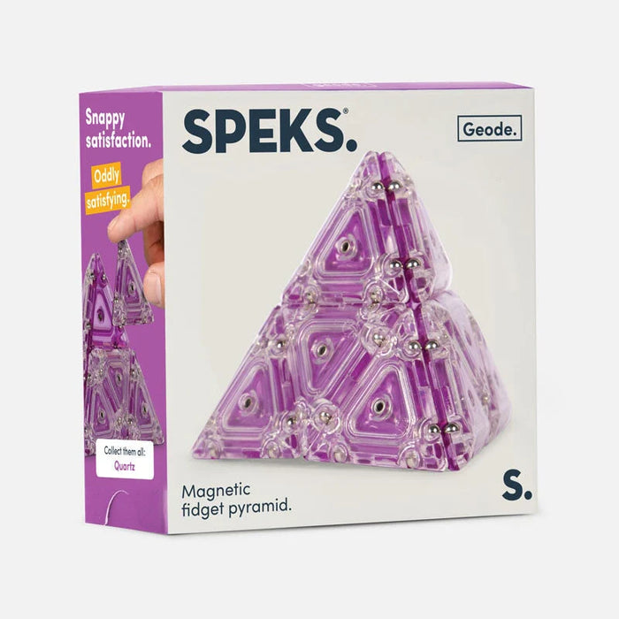 Speks Geode Pyramid Purple