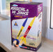 Estes Rascal & Hi Jinks model rocket launch set packaging on a table.