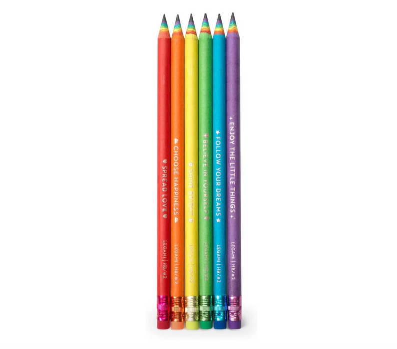 Legami Set of 6 HB pencils