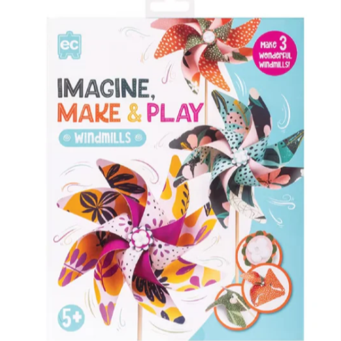 Imagine Make and Play DIY Paper Windmill