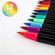 Set of 12 colored markers on a white background with '12 Colours' label.