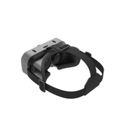 Black and gray VR headset on a white background