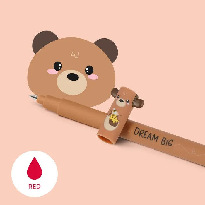 Bear Erasable Pen (Red)