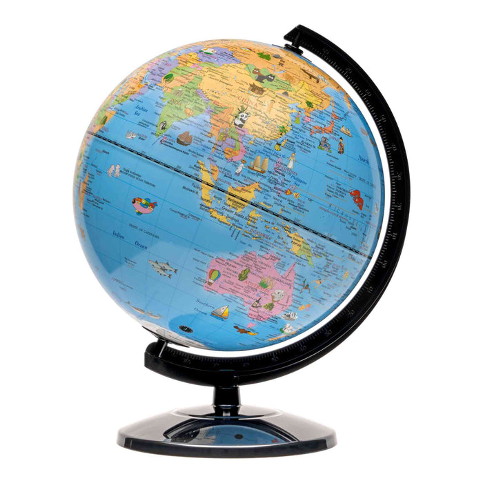 25cm Political Map Animal World Globe