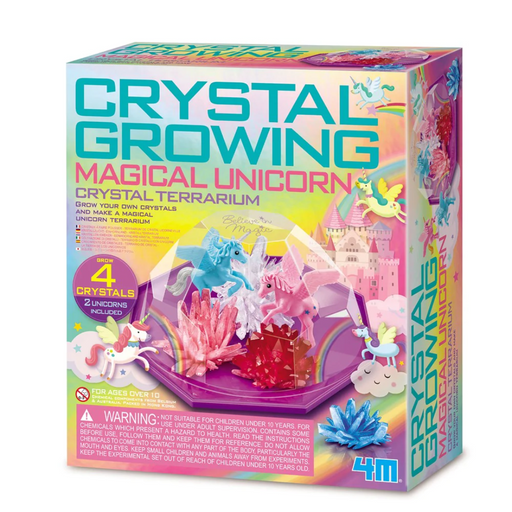 crystal growing magical unicorn crystal terrarium packaging
