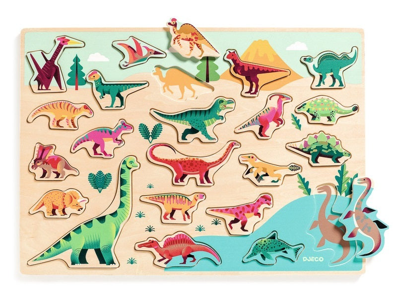 Dinosaur Wooden Puzzle 22pce