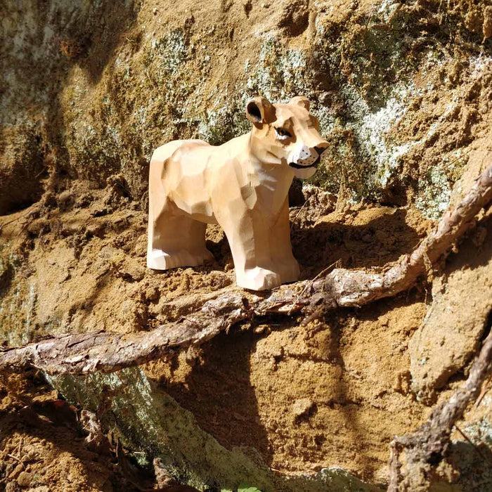 Wudimals Lioness Handmade Wooden Toy