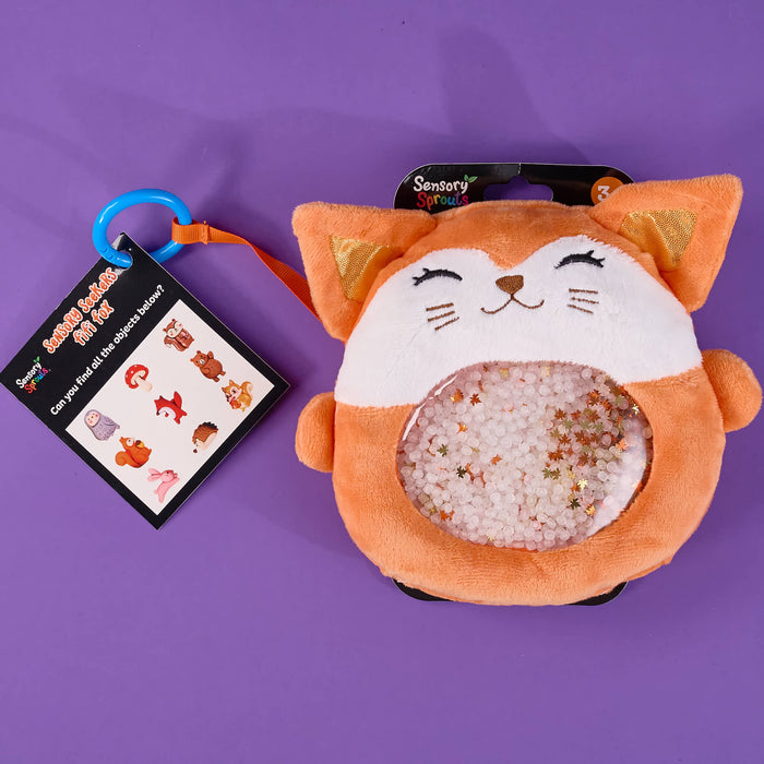 Sensory Seeker Fifi Fox on a purple background