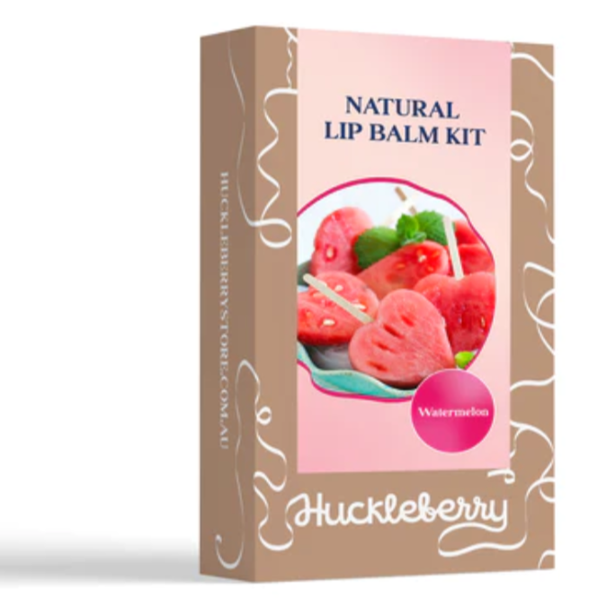 huckleberry lip balm watermelon front packaging 