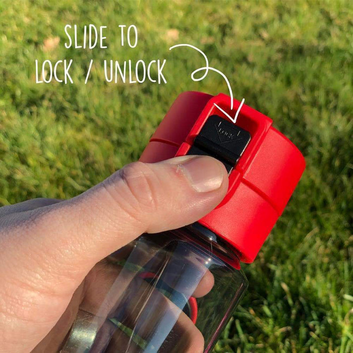 Leak Proof Black Lockable Lid Drink Bottle