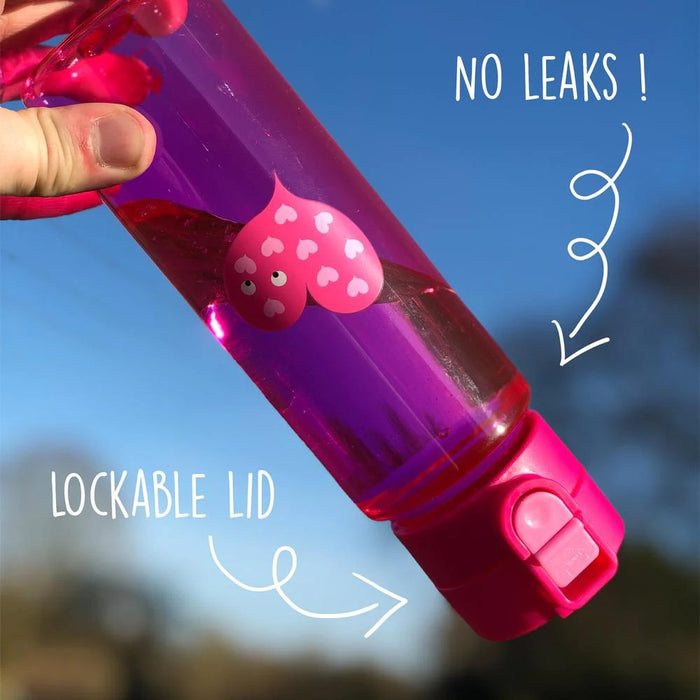 Leak Proof Pink Lockable Lid Drink Bottle