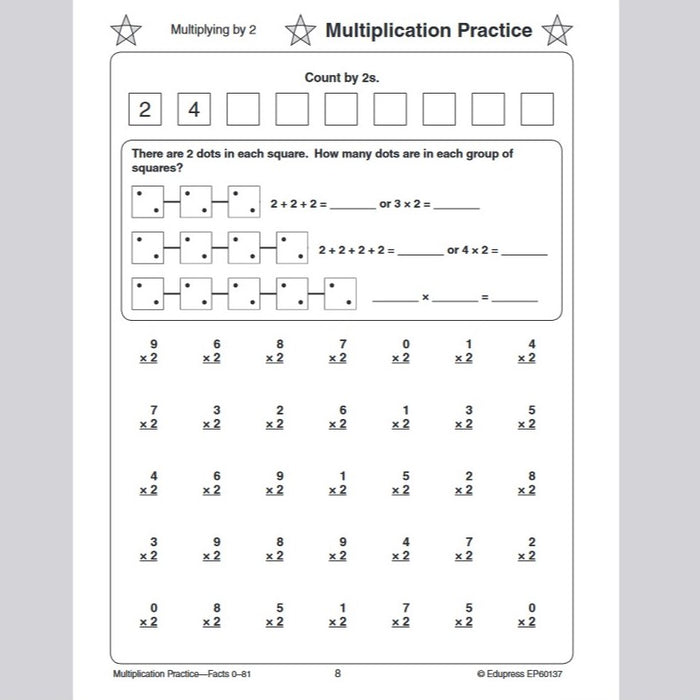 Best Value Math Drill Book Multiplication 1