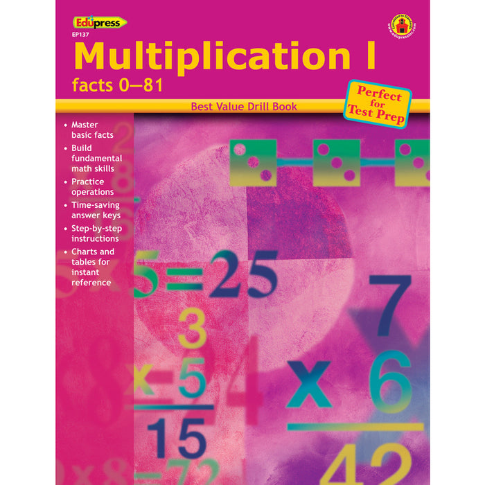 Best Value Math Drill Book Multiplication 1