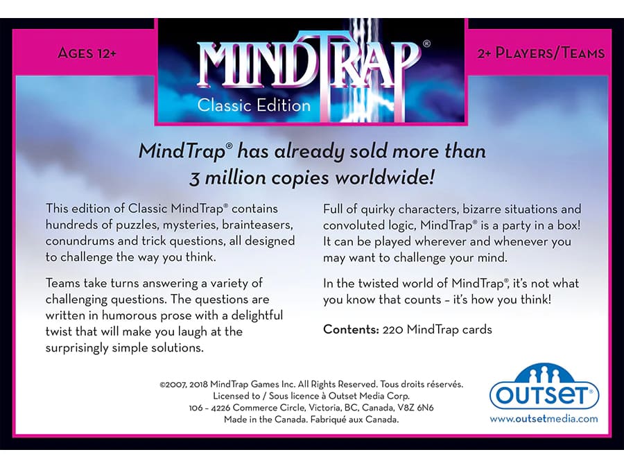 Mindtrap Classic Edition Card Game