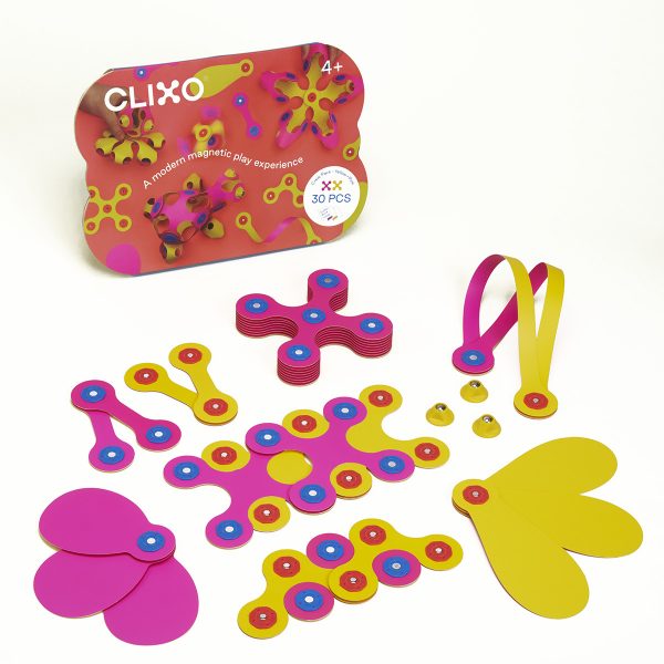 Clixo 30pc Crew Pack - Yellow and Pink
