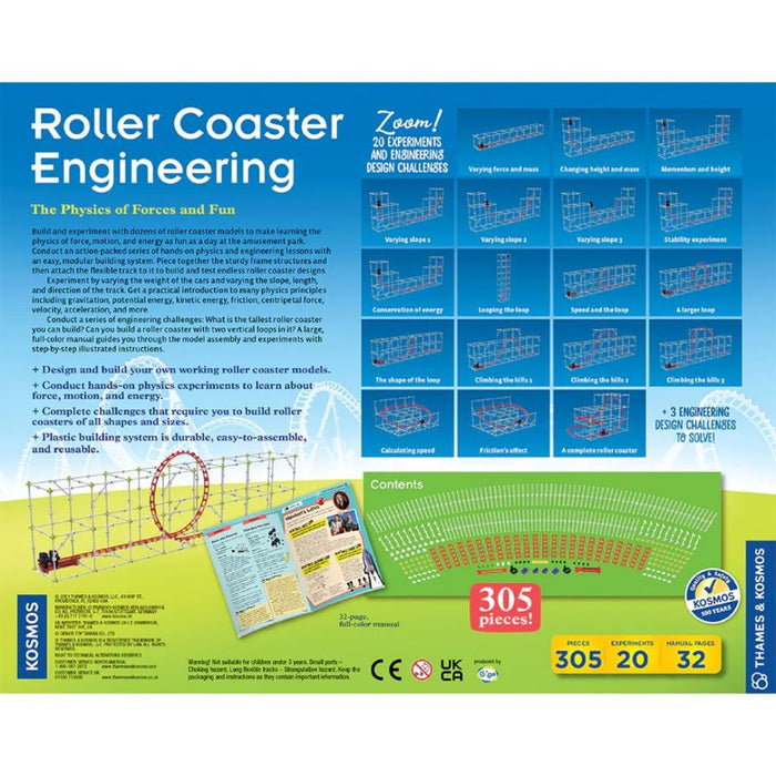 Roller Coaster Engineering back packaging 