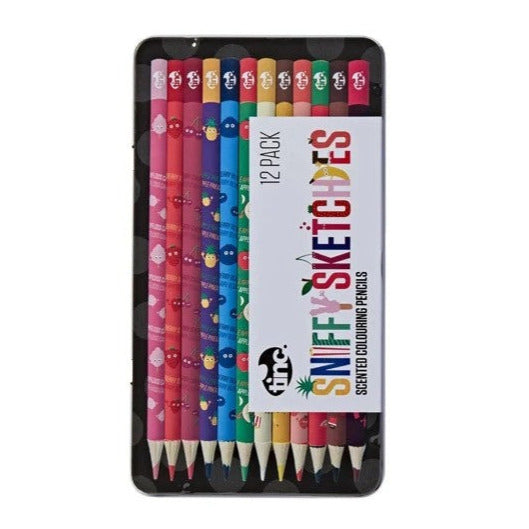 Sniffy Sketchies Scented Colouring Pencils (12pcs Tin)